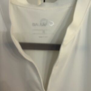 Balmain Ivory V-Neck Blouse